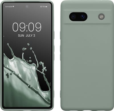kwmobile telefoonhoesje geschikt voor Google Pixel 7a - Hoesje voor smartphone - Precisie camera uitsnede - In Regenwashed groen