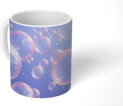 Mok - Koffiemok - Pastel - Bubbels - Dromerig - Mokken - 350 ML - Beker - Koffiemokken - Theemok