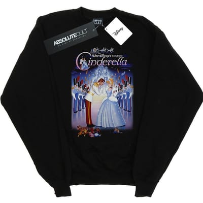 Disney Dames/Dames Cinderella Collage Poster Sweatshirt (Zwart)
