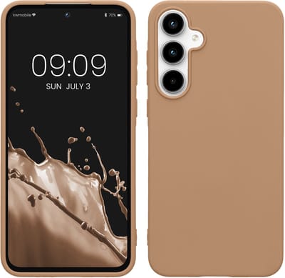 kwmobile telefoonhoesje geschikt voor Samsung Galaxy A55 5G - Hoesje voor smartphone - Back cover in cappuccino