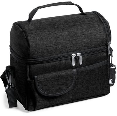 Benson Easy Travel Koeltas - voor lunchpakket of drankjes - 12 liter - 25 x 15 x 24 cm - Draagband - Zwart - Diverse compartimenten