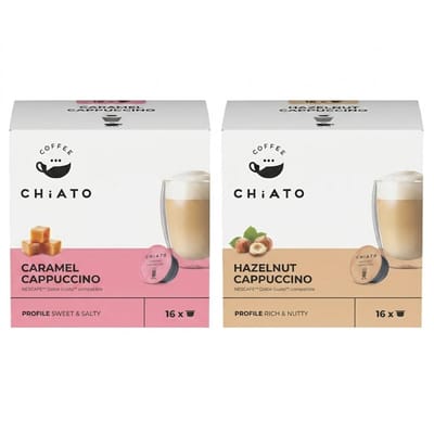 Koffiecapsules compatibel met NESCAFÉ® Dolce Gusto® CHiATO Caramel Cappuccino, 16 st.