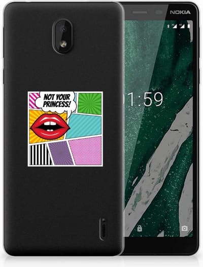 Nokia 1 Plus Silicone Back Cover Popart Princess