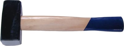 SW-Stahl 50201L vuist 1000g I gesmede vuist met houten handvat I vuisthamer 1kg kopgewicht I steenhouwer hamer klein I 1000g hamer zwaar