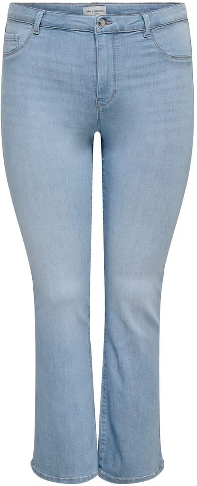ONLY CARMAKOMA - CARTHUNDER MID PUSH UP FLARED DNM BJ09 - Meisjes - Jeans
