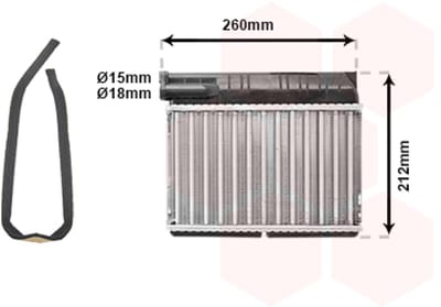 Van Wezel - KACHEL RADIATEUR VOOR BMW 3 E36 1990-2000 1393212