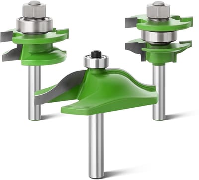 SVGCommerce - Verhoogd Paneel Kastdeur Router Bit Set - Houtbewerking Frees Gereedschap - 8mm Schacht - Carbide Groefmolen Tool - Geschikt voor Pro...
