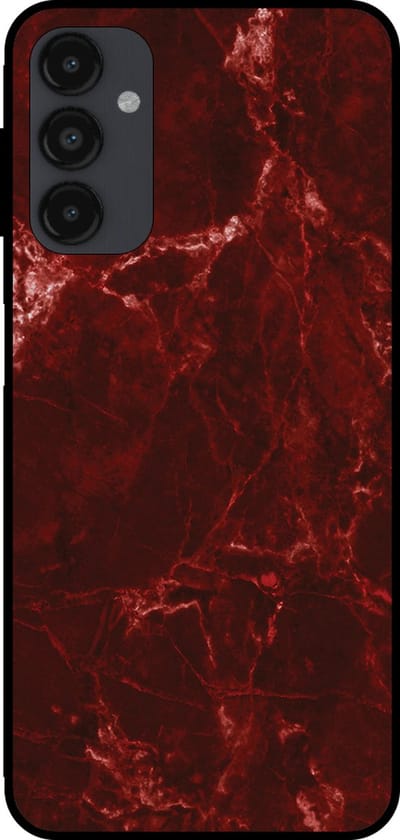 Smartphonica Telefoonhoesje voor Samsung Galaxy A54 5G met marmer opdruk - TPU backcover case marble design - Rood geschikt voor Samsung Galaxy A54 5G
