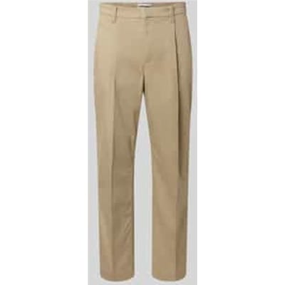 regular fit chino van katoenmix model 'TAAMIR PLEATED'