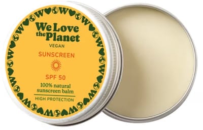 We Love The Planet Zonneproducten Natuurlijke zonnebrandcrème SPF50 (veganistisch) Zonnebrandcrème Dames 35 g