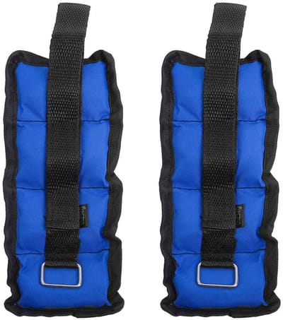 Allecto - Verstelbare Enkelgewichten - Beengewichten - Thuisworkouts - Blauw - Polsgewichten - Krachttraining - Geschikt voor Beginners - 0,25 kg p...