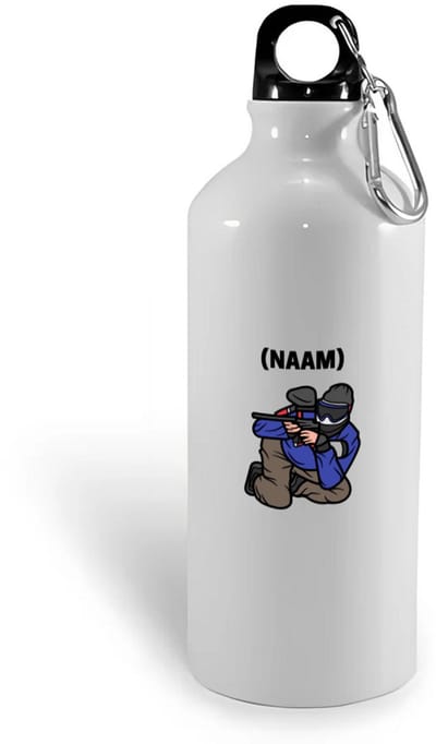 Hacebo® - Paintball met eigen naam waterfles - Sport - Paintballer - Sport - water fles - 400ML