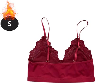 Nivard BH Zonder Beugel - Zonder Bandjes - Push-up Bh's - Comfort Beha - Gemengd - Rood - Maat S
