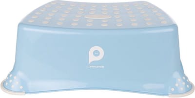 Prémaman Kinder Opstapje – WC Krukje – Blauw – 40 cm – Antislip – Voor Toilettraining, Wastafel & Tandenpoetsen