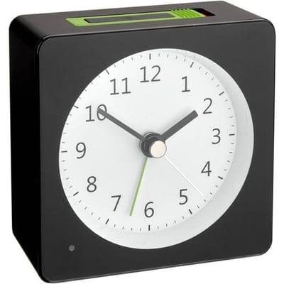 TFA Dostmann 60.1031.01 Wekker Quartz Zwart Alarmtijden: 1