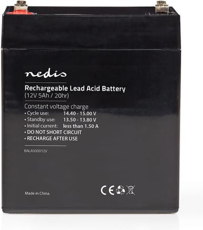 Nedis BALA500012V - UPS battery - Lead Acid - 5000 mAh