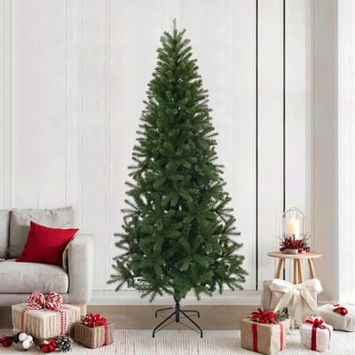vidaXL - Kunstkerstboom - met - standaard - Groen - 240 - cm - PVC, - PE - en - staal
