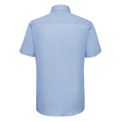 Russell Collection Heren Oxford Easy-Care Tailored Shirt (Oxford Blauw)