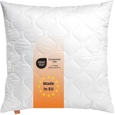 sleepling 190001 kussen met ritssluiting, 100% microvezel, 80 x 80 cm, wit