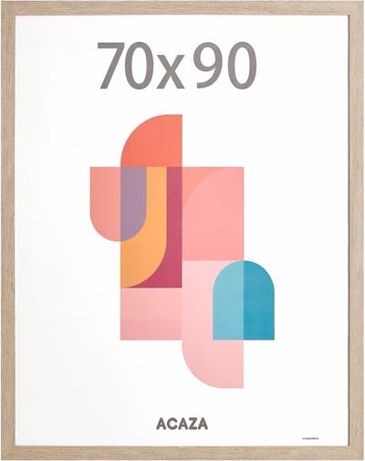 ACAZA Fotolijst - Fotokader - Fotolijst 70x90 cm - Fotokader 70x90 cm - MDF Hout - Lichte Eik