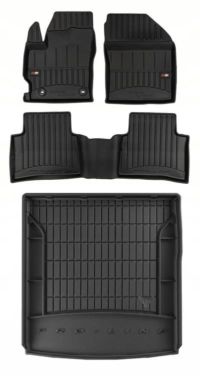 Frogum ProLine Toyota Corolla XII Hybrid Kombi vanaf 2019 - Kofferbakmatten & Mattenset - Hoogwaardig TPE - 5 cm Opstaande Rand - Perfecte Pasvorm