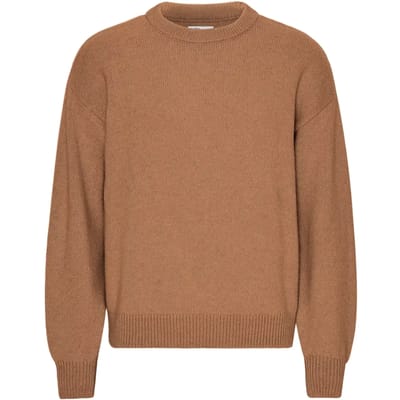 Trui met oversized ronde hals Colorful Standard Sahara Camel