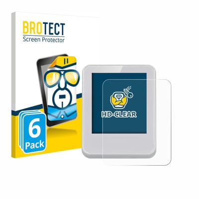 BROTECT - Screenprotector voor Bresser ClimaTemp Digitale kamerthermometer - Folie Beschermfolie transparant 6 Stuks