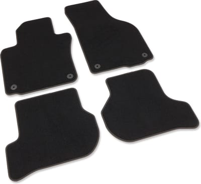 Automatten geschikt voor Volkswagen Golf 5 - 2003-2008 - 4-delig - Luxury - Uitvoering: 3/5-deurs / Variant | Bevestigingssysteem: Clips (met ovaal oog)