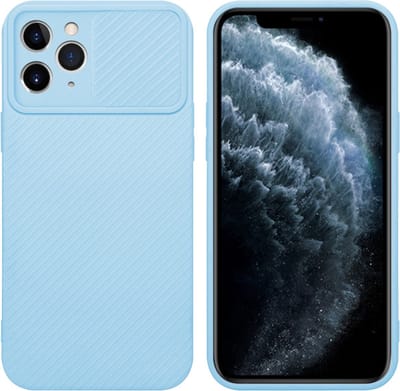 Cadorabo Hoesje geschikt voor Apple iPhone 11 PRO in Bonbon Licht Blauw - Beschermhoes van flexibel TPU-silicone Case Cover en met camerabescherming