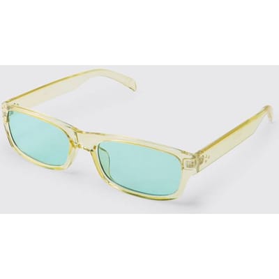 Retro Groene Plastic Getinte Zonnebril | Green