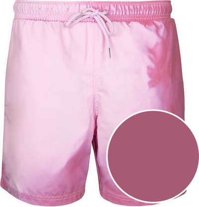 SEA'SONS - Zwembroek Heren - Kleurveranderend - Sneldrogend - Rood - Maat L (SEASONS - Kleur veranderend)
