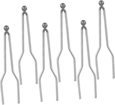 Houtbrand Tips - Pyrografie Punten - Creatieve Kunstprojecten - Duurzaam Nikkel-chroom - 6 Stuks - Donkergrijs