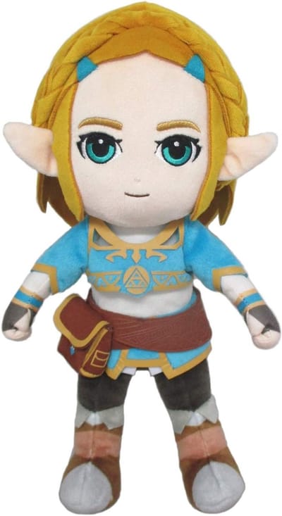 Prinses Zelda Knuffel - Zachte Pop - Spel en Verzamelen - Fantasie Thema - 29 cm - Lichtblauw