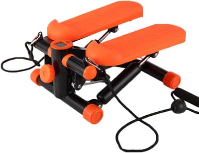 Stepper Klimtoestel - Thuis Fitnessapparaat - Gewichtsverlies Training - Hydraulische Weerstand - 30x18x35cm - Zwart