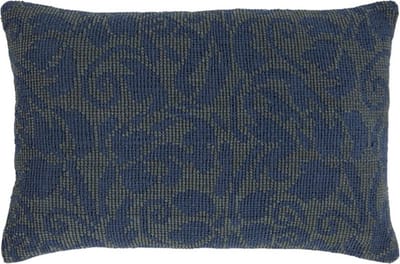 Flower Jacquard Groen Kussen | 40 X 60 | Sierkussen Voor Woonkamer Of Slaapkamer