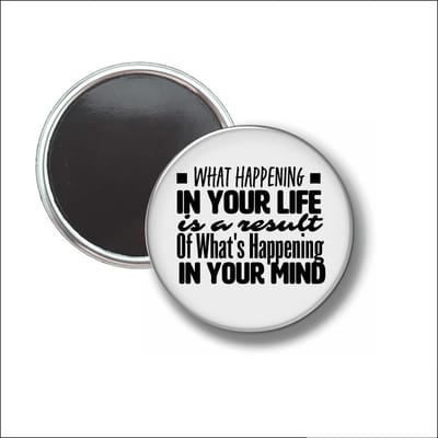 Button Met Magneet 58 MM - What Happening In Your Life - NIET VOOR KLEDING