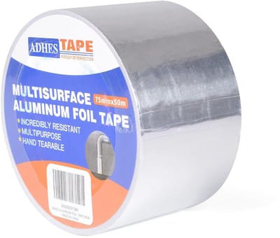 Sterke Aluminium Folie Tape Zilver - Hittebestendig en Waterdicht voor Isolatie en Reparatie