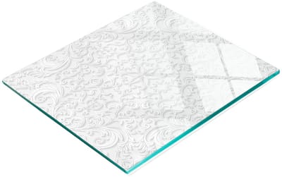 Multifunctionele decoratieve snijplank voor de keuken, gemaakt van gehard glas, 60x52 cm