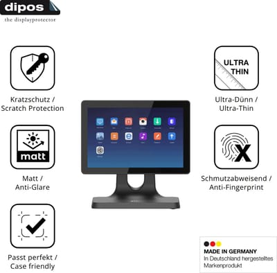 dipos – 2x Matte Beschermfolie geschikt voor IMIN D2 10.1 Zoll | Krasbestendige & antireflecterende Screenprotector Ultra-Thin