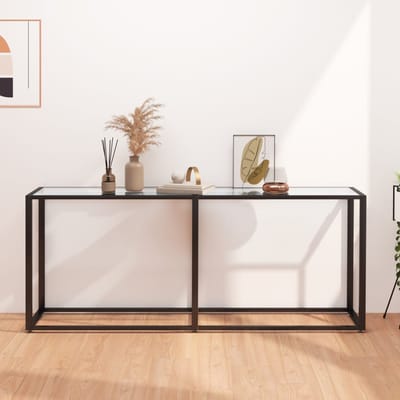 vidaXL - Wandtafel - 180x35x75,5 - cm - gehard - glas - transparant