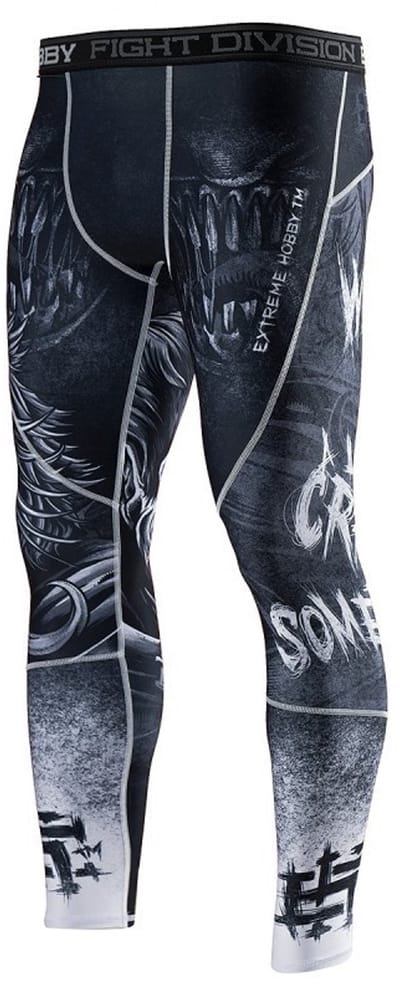 Extreme Hobby Psycho Clown Serie - Sportlegging - Zwart/Wit - Anatomisch - Vochtabsorberend