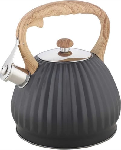 Kinghoff 1324 - Fluitketel - antraciet - 2.7 liter