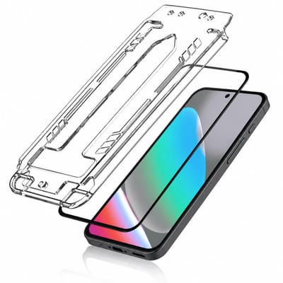 3mk, Set van 2 9H Tempered Glass Screenprotectors voor Google Pixel 10 Pro met Applicator, Zwart / Transparant