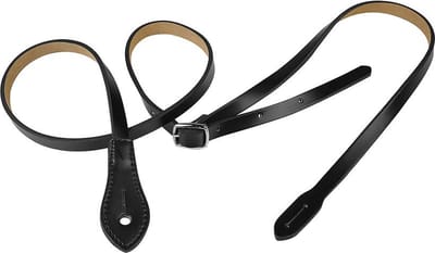 Gaucho GSTM-70-BK mandoline riem, carved leather, zwart