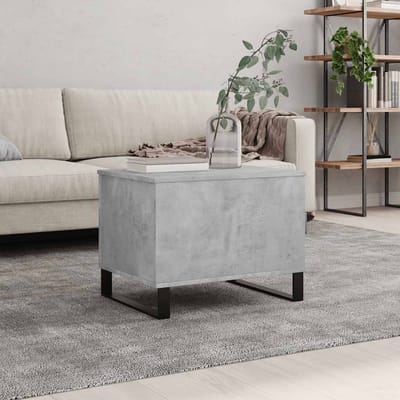 vidaXL - Salontafel - 60x44,5x45 - cm - bewerkt - hout - betongrijs