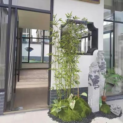 Kunstmatige bamboeplant - Decoratieve boom - Ruimte verfraaien - Weerbestendig ontwerp - 1.8 meter hoog - Groen