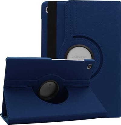 HB Hoes Geschikt voor Samsung Galaxy Tab A7 Lite 8.7 inch Donker Blauw - Draaibare Tablet Case met Standaard