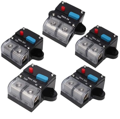 Zekeringsautomaat - Automatische zekering - Stroomcircuit Beveiliging - Automatische reset - Tot 300 A - Zwart