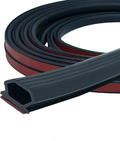 deurafdichting, zelfklevend, 10 mm x 6 mm, flexibel, afdichtingsstrip, waterdichte rubberen afdichting, 6 m