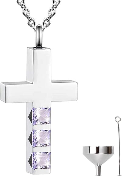 Luxe Ashanger - met Ketting - Voor As, Haren of Parfum - Assieraad - As Ketting - Gedenksieraad - Urn - Incl. As vuller en Opbergzakje - Three Diamond
